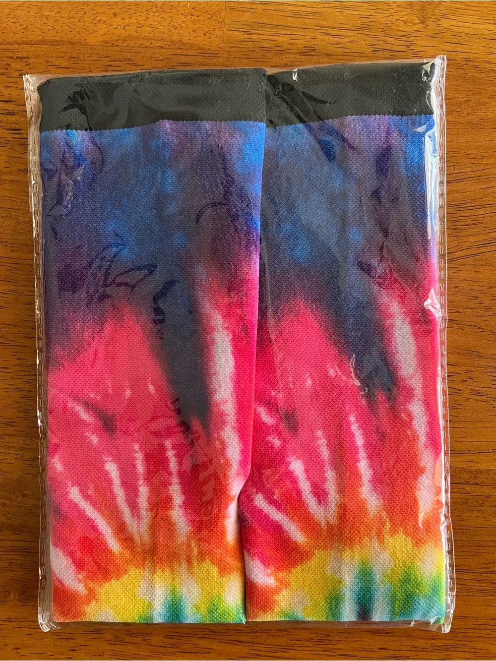 Knee-High Rainbow Tie-Dye Compression Socks - Multicolor